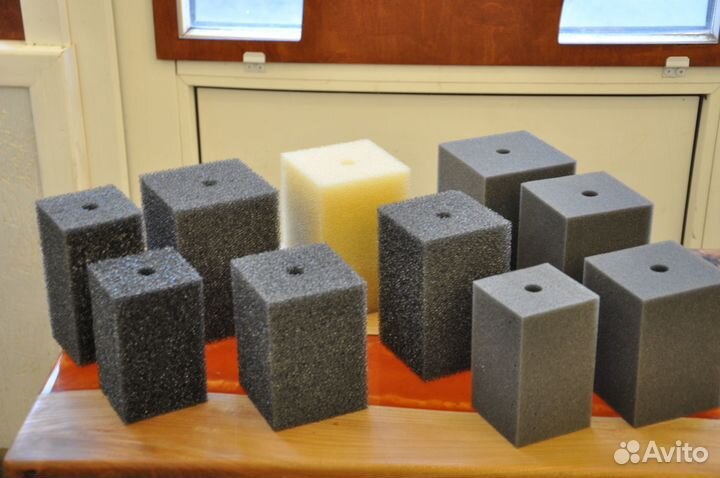 Губка аквариумная. Крупнопористая 85*120мм