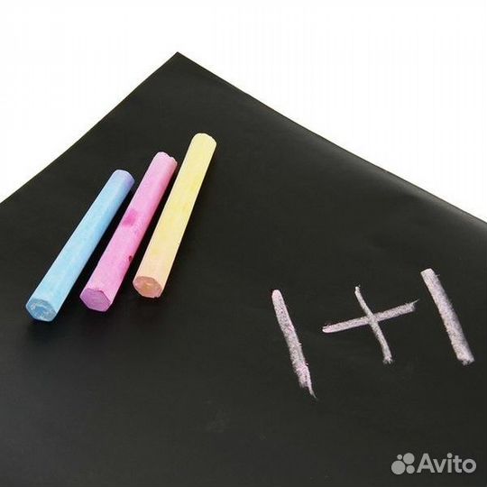 Пленка меловая самоклеящаяся, ширина 100 см черная