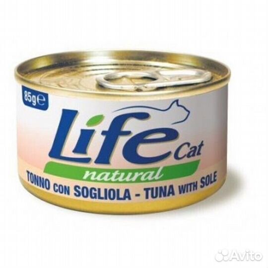 94450 Lifecat tuna with shrimps 85g - консервы для