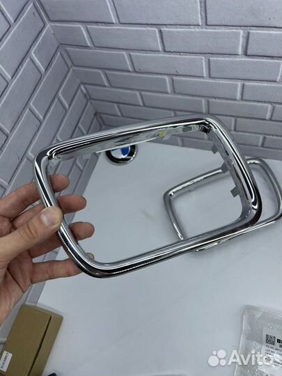 Решетка радиатора хром ноздри на BMW E34 (2шт.)