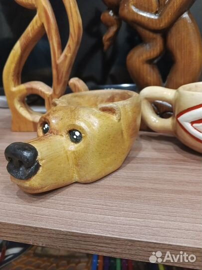 Кружка Кукса из дерева