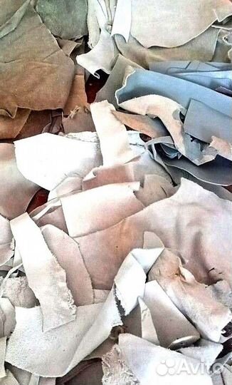 Обрезки натуральной кожи. Набор для рукоделия