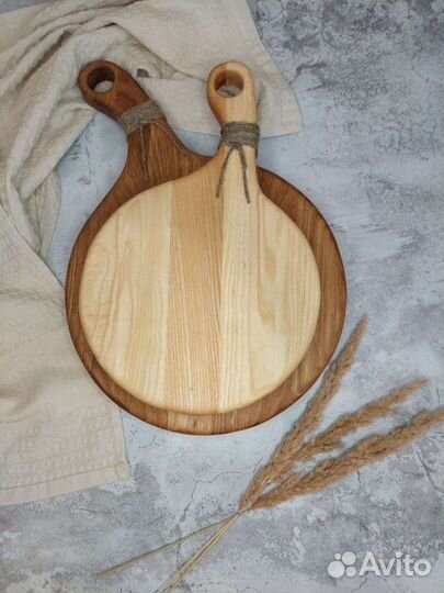 Набор разделочных досок из дуба на подставке