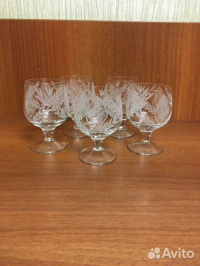 Фужеры бокалы рюмки набор стекло
