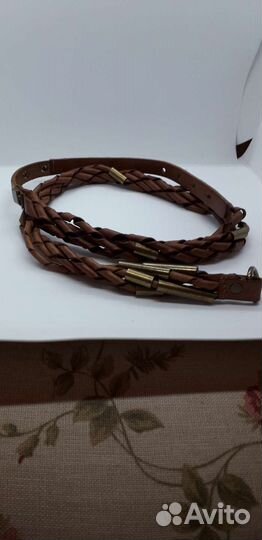 Ремень женский кожаный. Ручная работа. Италия