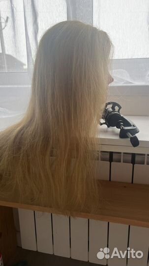 Голова манекен с натуральными волосами