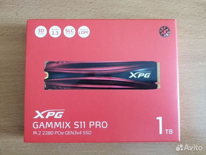 Новый SSD M.2 adata XPG gammix S11 Pro 1 Tb