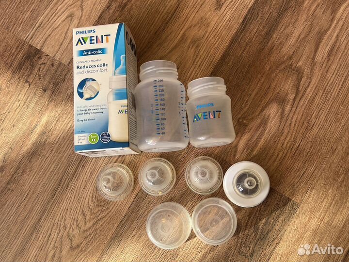Бутылочки avent philips на 300 и 150 мл