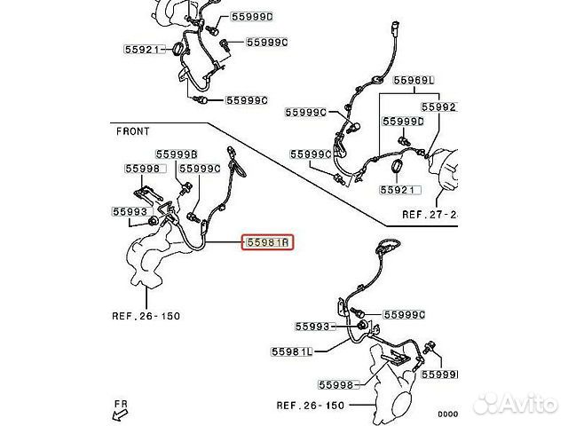 Датчик Asx Outlander Lancer C-Crosser