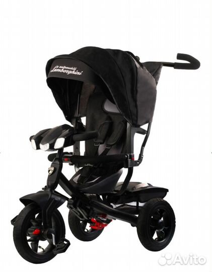 Трехколесный велосипед с ручкой Lamborghini