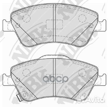 Колодки задние (toyota auris 1.33-2.2 07