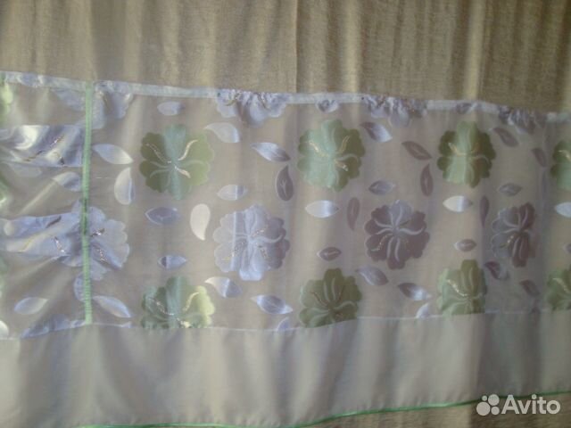 Шторы из органзы для кухни
