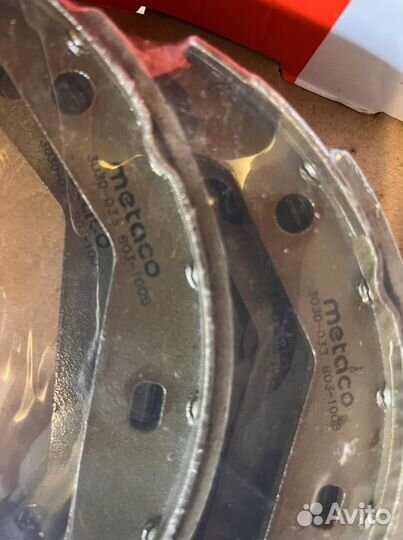 Колодки ручного тормоза к-кт Metaco 3030-033