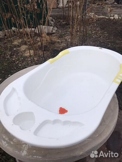 Детская ванночка для купания с горкой Happy Baby