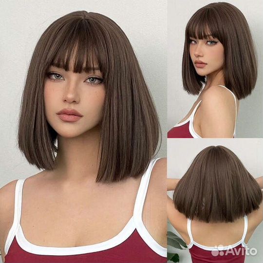 Парик каре с челкой