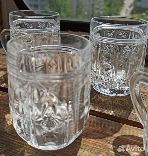Кружки хрустальные
