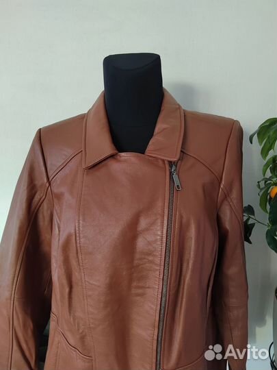 Куртка кожаная женская 2XL