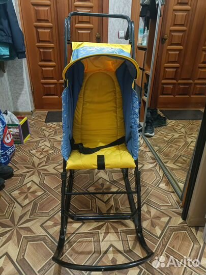 Детские зимние санки коляска