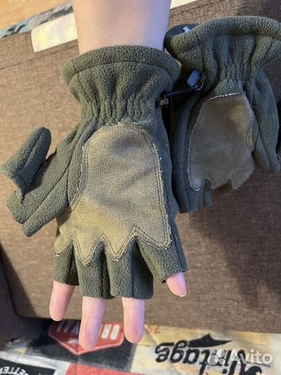 Перчатки беспалые флисовые