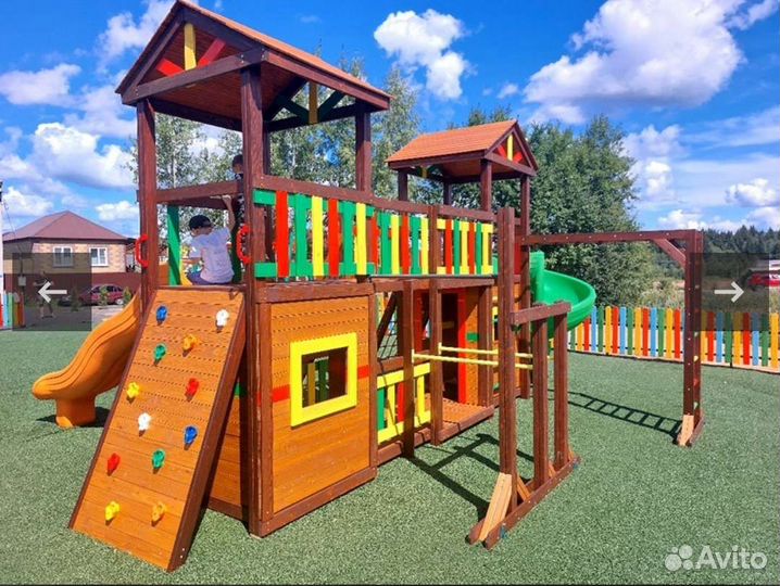 Детская игровая площадка уличная. Сертификат 042