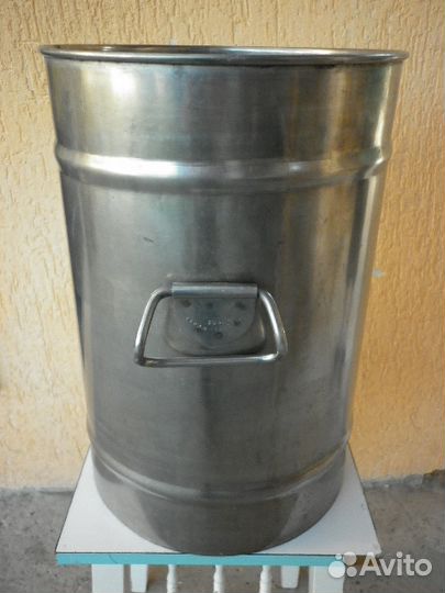 Кастрюля 55 л из пищевой нержавейки 3 мм утолщен