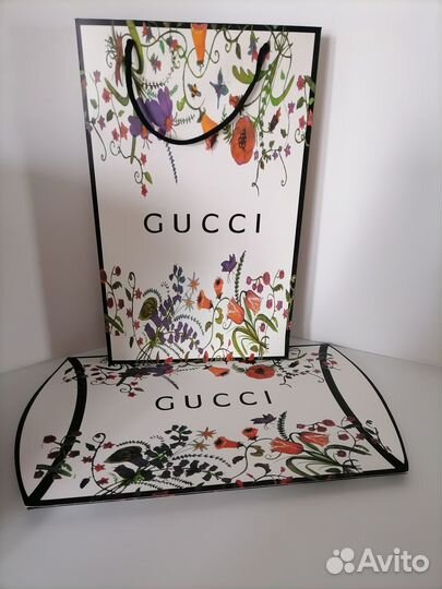 Пакет подарочный Gucci, с тубусом,новый