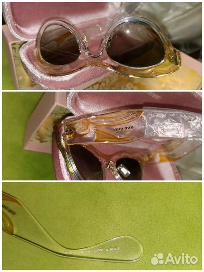Очки MiuMiu-оригинал. Очки солнцезащитные разные