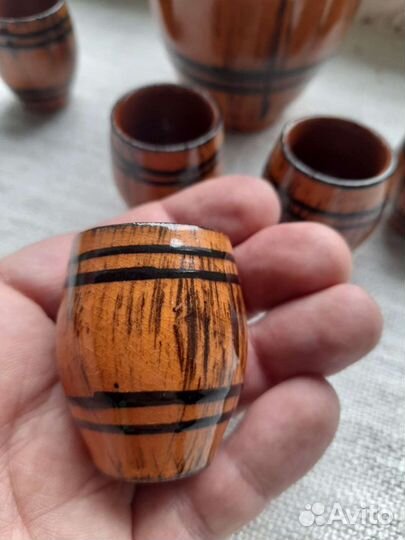 Кувшин с рюмками/Керамика