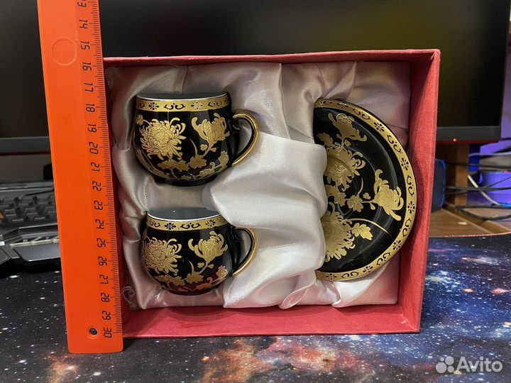 Кофейная(чайная)пара из фарфора Yamasen Japan Gold