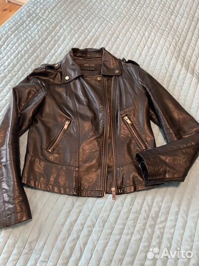 Кожаная куртка Sinsay и жилетка