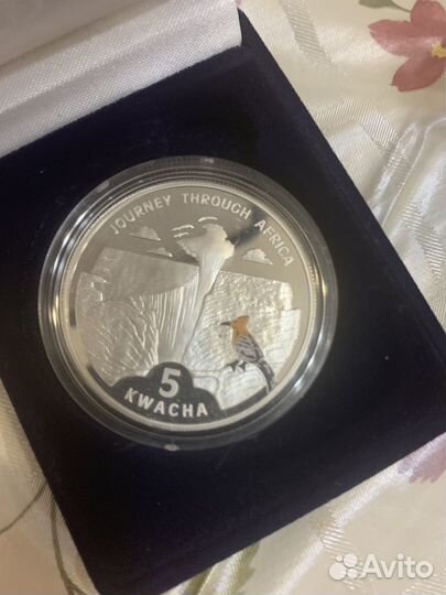 Монета серебро Малави 