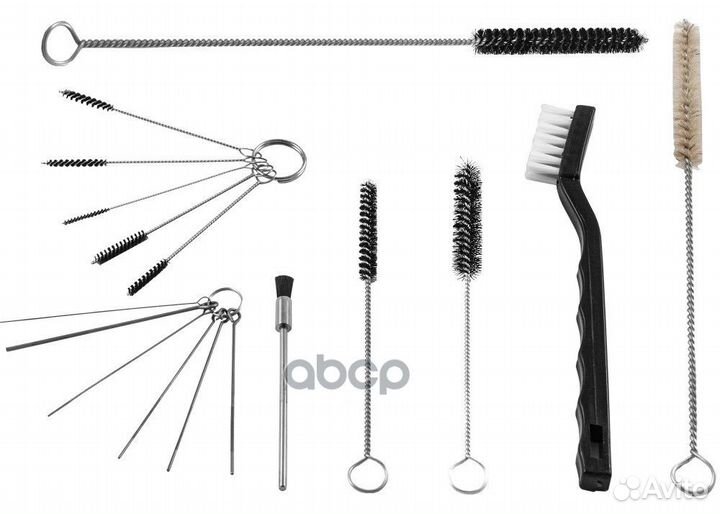 Комплект щеток для чистки краскопульта 17 пр. J