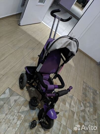 Велоколяска, трёхколёсный велосипед с ручкой