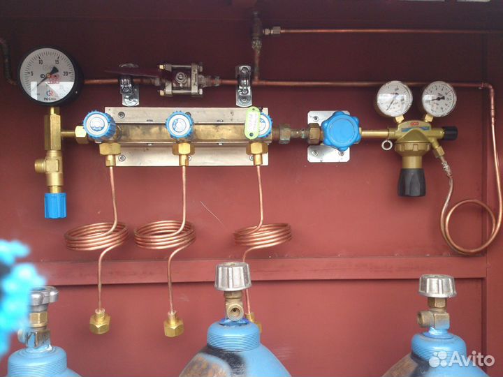 Монтаж системы медицинского газоснабжения