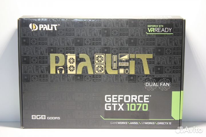 Видеокарта Palit GTX 1070 Dual 8GB/DDR5/256 bit