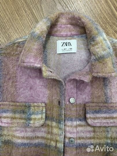 Рубашка теплая zara 120