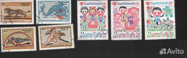 Марки почтовые разных стран на разные тематики