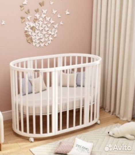 Детская кроватка с маятником-трансформер