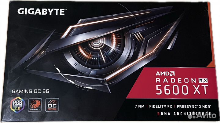 Видеокарта gigabyte AMD Radeon RX 5600 XT 6GB