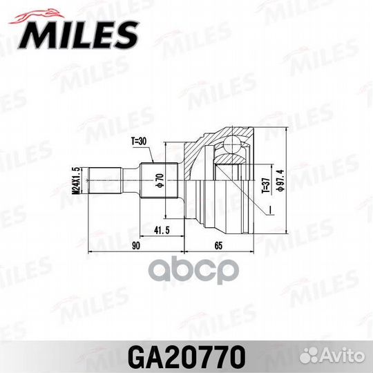 ШРУС наружный mercedes benz W164 GA20770 GA2077