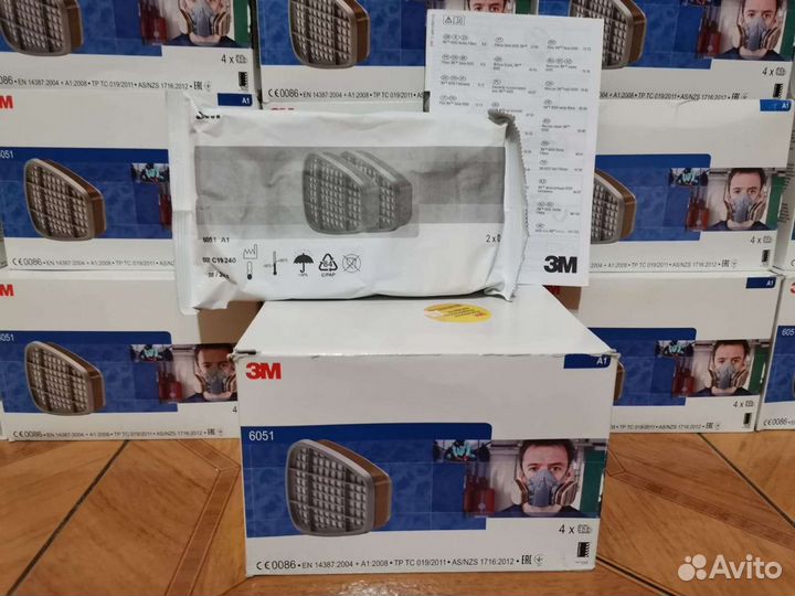 Фильтр Малярный 3М 6051 А1 для Маски 3М