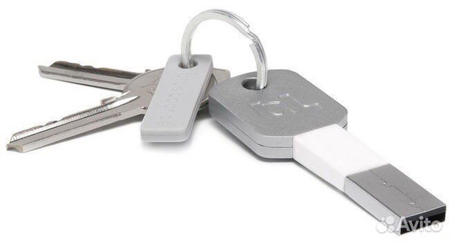 Кабель-брелок Bluelounge Lightning White новый
