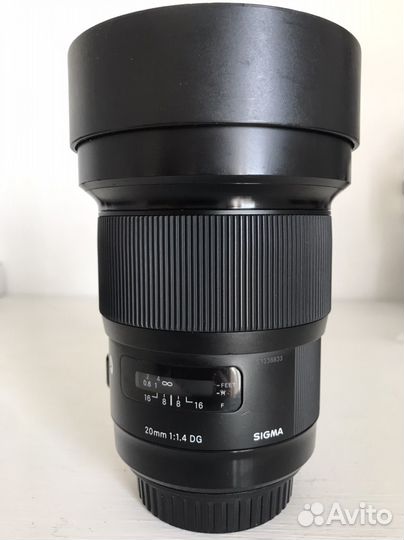 Sigma art canon 20 mm