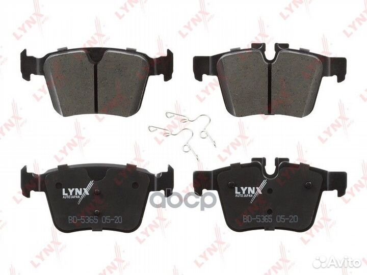 Колодки тормозные дисковые зад BD5365 lynxauto
