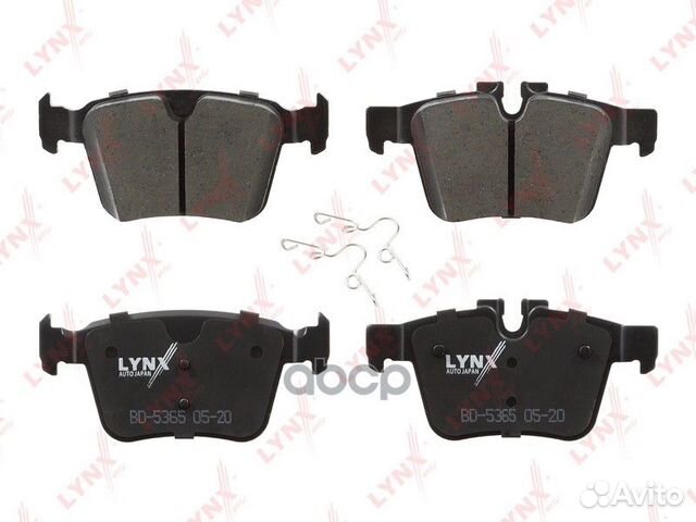 Колодки тормозные дисковые зад BD5365 lynxauto