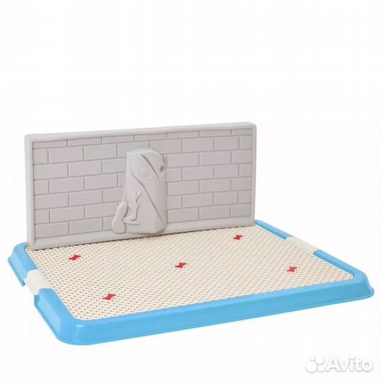 Лоток для собак большой со стенкой (съемной)