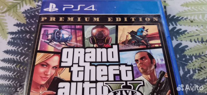 GTA 5 premium edition диск ps4