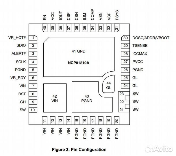 Микросхема NCP81210amntxg