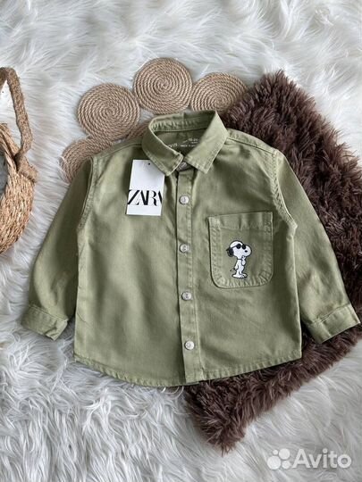 Джинсовая рубашка Zara детская