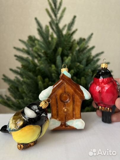 Набор ёлочных игрушек Птички komozja family